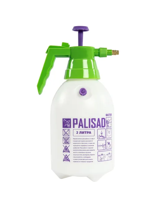 Опрыскиватель 2 л ручной с насосом и клапаном сброса давления Palisad 64738