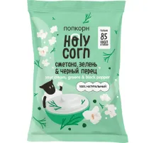 Попкорн Holy Corn сметана, зелень и черный перец, 20гx20шт/уп