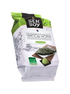 Чипсы-нори СЭНСОЙ Wasabi 4,5гx18шт/уп