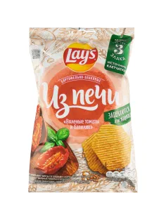 Чипсы Lays из печи вяленые томаты и базилик, 81г