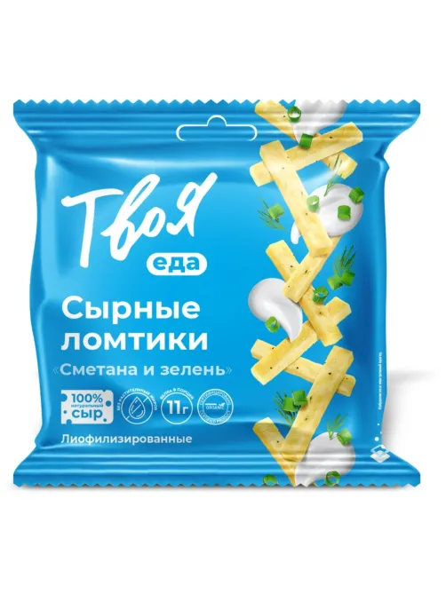 Снеки Твоя еда сырные ломтики ассорти, 25гx10шт/уп