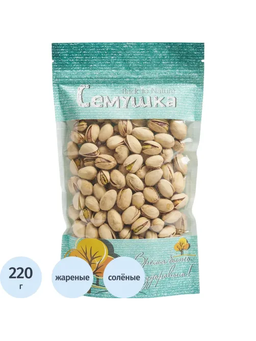 Фисташки Семушка жарен.солен., 220г