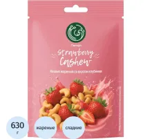 Кешью жареный Namqin со вкусом клубники 30грх21шт/уп