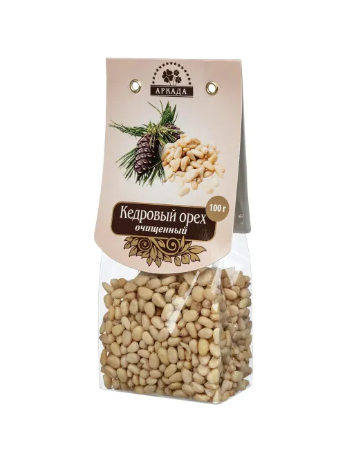 Кедровый орех Аркада очищенный, 100г