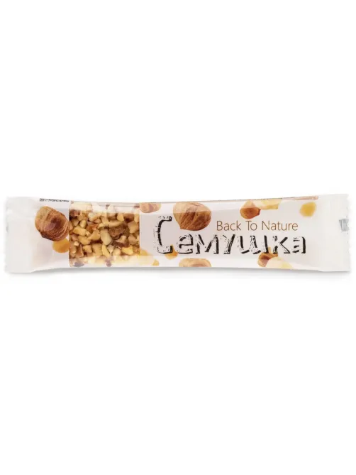 Фундук жареный дробленый Семушка 4гх30шт/уп