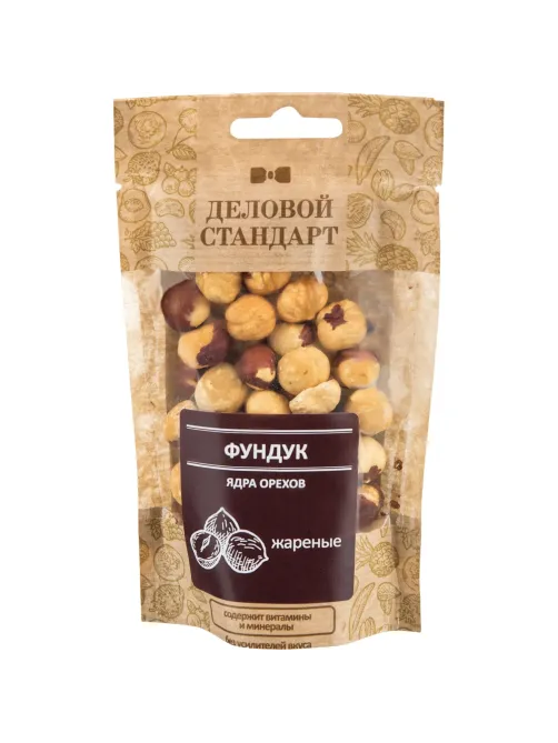 Фундук Деловой стандарт жареный, 50гх12шт/уп