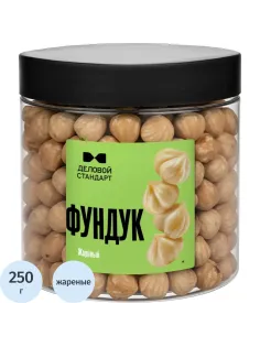 Фундук Деловой Стандарт жареный в банке, 250 г