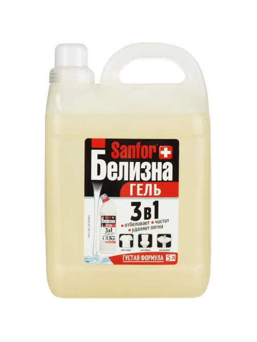 Отбеливатель SANFOR Белизна гель 3 в 1, 5 л