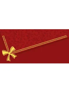 Конверт для денег Без названия!,10шт/уп бордо с золотым тиснением 1522-05