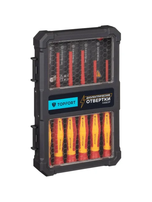 Набор отверток диэлектрических  Topfort 6 предметов (VDE 547306)