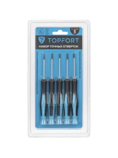 Набор отверток точных 5 шт Topfort (547205)
