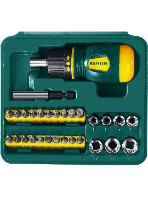 Отвертка Набор KRAFTOOL Kompakt-29, 29 предм (25556-H29)