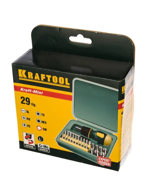 Отвертка Набор KRAFTOOL Kompakt-29, 29 предм (25556-H29)