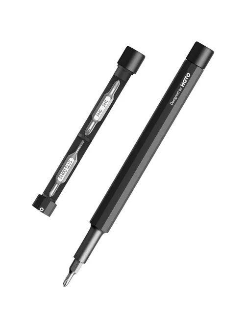Отвертка с набором бит карманная Pocket Precision Screwdriver SE (чёрный)