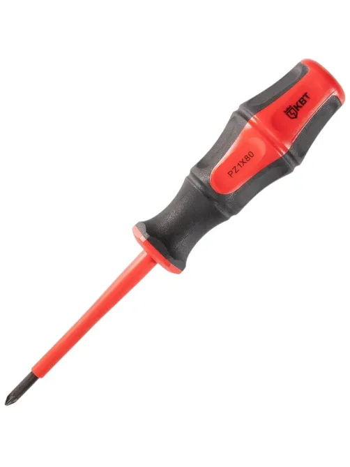 Отвертка диэлектрическая PZ1x80 серия ПРОФИ (КВТ) 78613