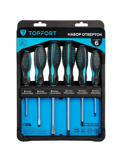 Набор отверток 6 шт Topfort (552206)