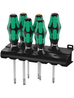 Набор отверток 6 предм. WERA Kraftform Plus Lasertip 335/350/355/6 105622