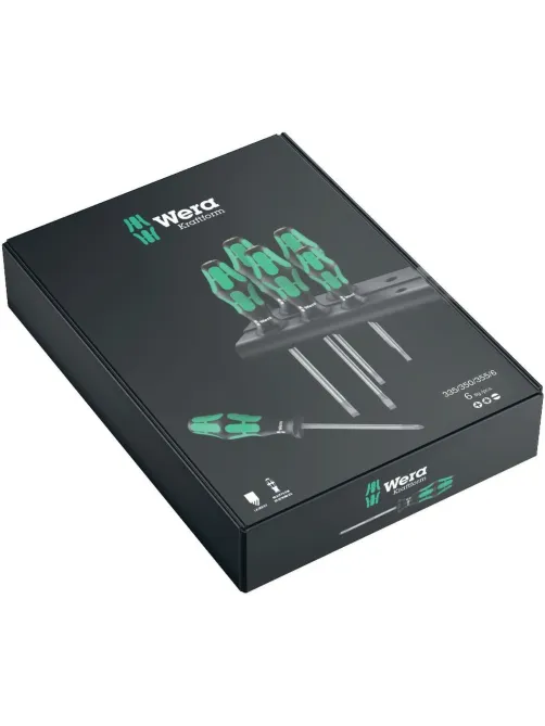 Набор отверток 6 предм. WERA Kraftform Plus Lasertip 335/350/355/6 105622