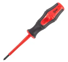 Отвертка диэлектрическая PZ/FL1x80 серия ПРОФИ (КВТ) 79778