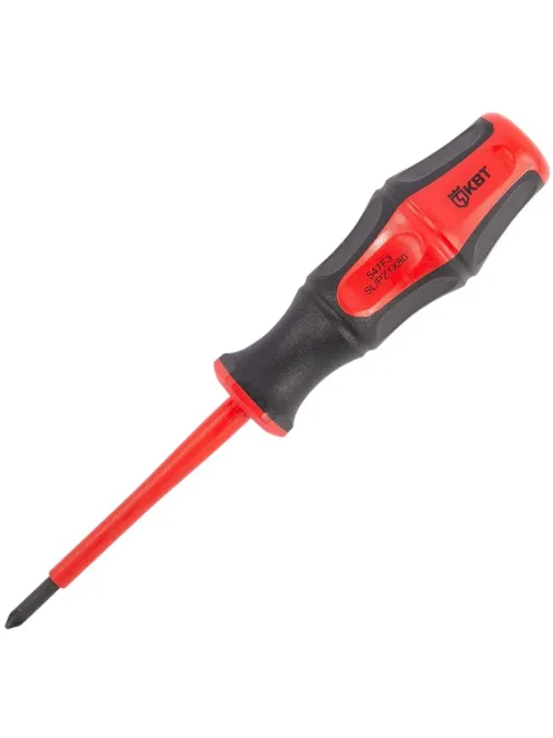 Отвертка диэлектрическая PZ/FL1x80 серия ПРОФИ (КВТ) 79778