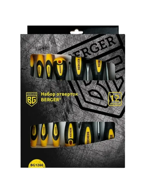 Набор отверток 12 предметов BERGER BG1260