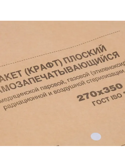 Крафт-пакет для стерилизации 270 х 350 мм самокл. 100 шт/уп Террамед