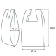 Пакет-майка ФА  30+16x55  25 мкм, ПНД, 100 шт./уп