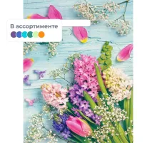 Пакет с вырубной ручкой 31х40 (60) глянец Цветы/микс 50 шт/уп