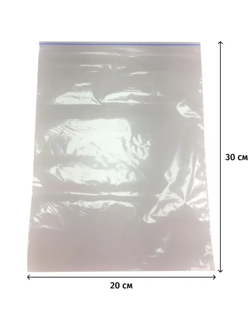 Пакет с замком (Zip Lock) 20х30 см 60 мкм 100 шт/уп