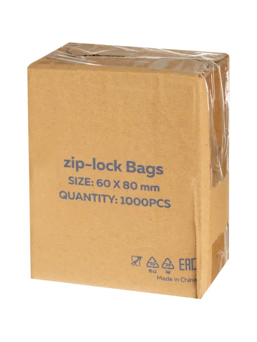 Пакет с замком (Zip Lock) 6х8 см, 20 мкм, 1000 шт/уп