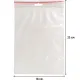 Пакет с замком (Zip Lock) с европодвесом 18 х 25 см, 60 мкм, 100 шт/уп