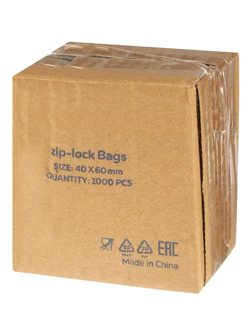 Пакет с замком (Zip Lock) 4х6 см, 28 мкм, 1000 шт/уп