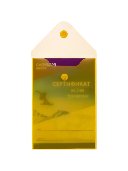 Папка-конверт на кнопке А6105x148мм, 180 мкм,Attache  ассорти, 10шт.уп