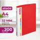 Папка на 2-х кольцах пласт. 25/32мм А4 Attache 07 красный