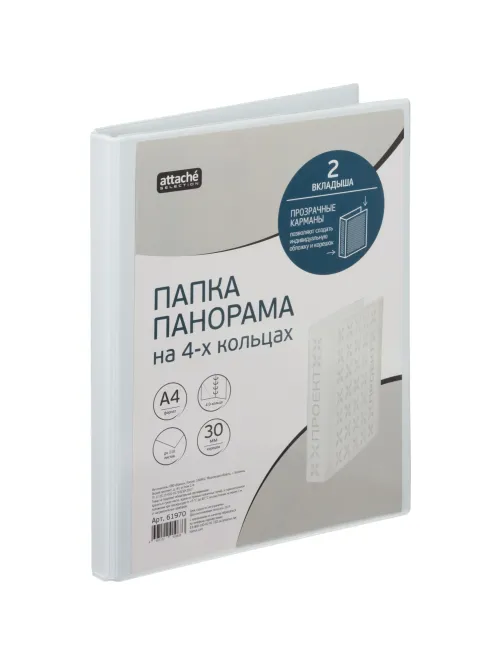 Папка на 4-х кольцах Панорама 30мм Россия