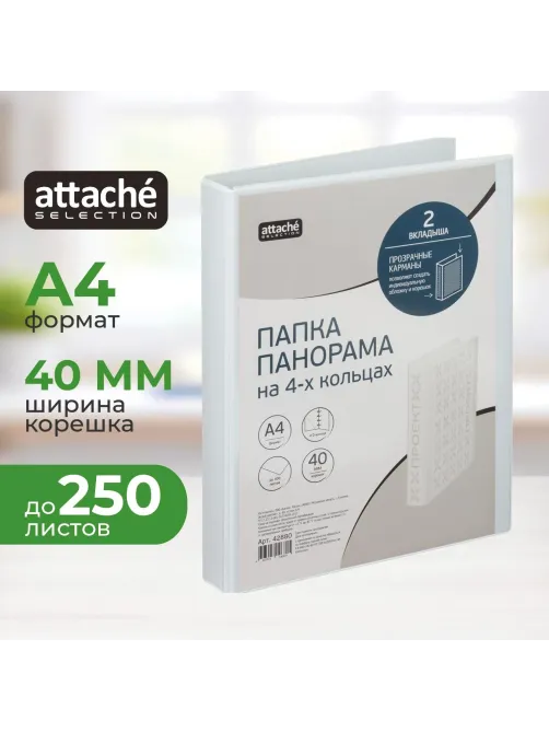 Папка на 4-х кольцах Панорама 40мм Россия