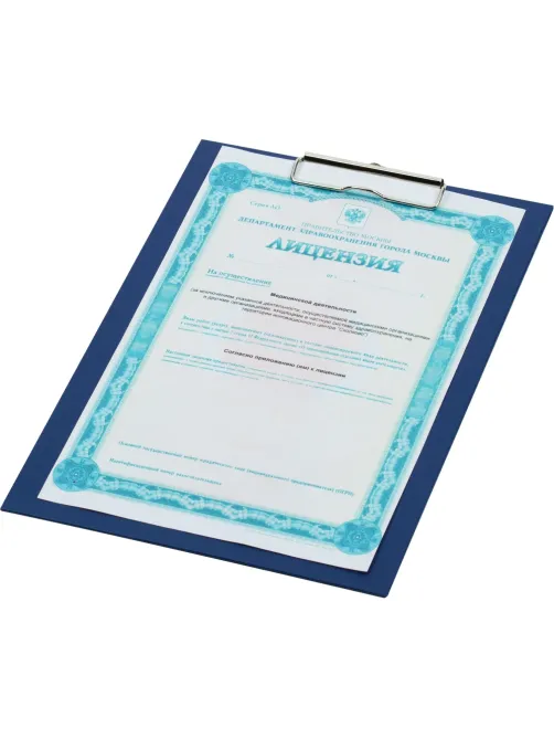 Папка-планшет д/бумаг Attache 560091 A4 синий