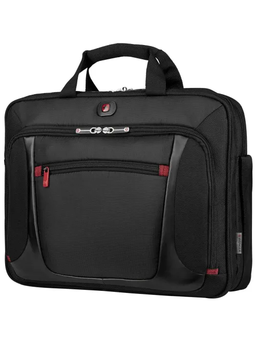 Портфель WENGER для ноутбука, черн, полиэстер/ПВХ, 40x15x33 см, 9 л 600643
