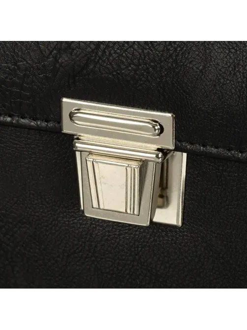 Портфель ГРИФ К мод. 1027/2 черный экокожа
