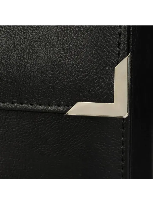 Портфель ГРИФ К мод. 1027/2 черный экокожа