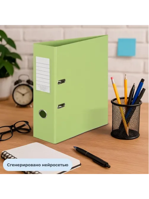 Папка-регистратор Attache Bright colours 80 мм мет. уг. лайм,ПБП2,карм.кор