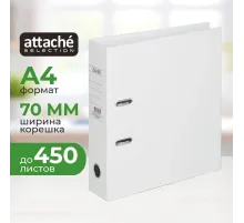 Папка-регистратор Strong Line  70мм, белый, ПБП2, карм.кор