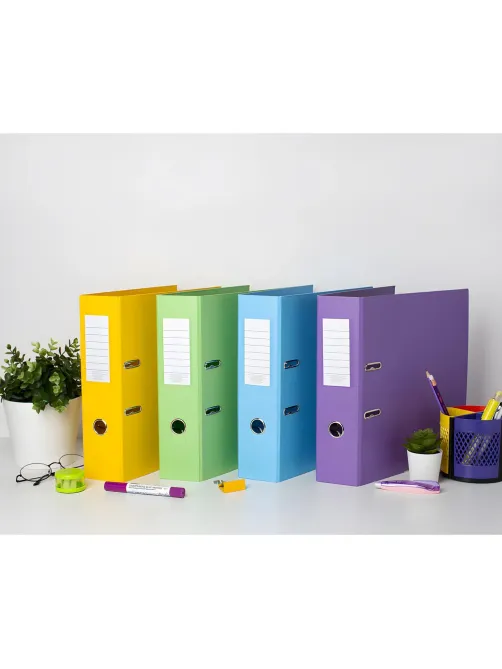 Папка-регистратор Attache Bright colours 80 мм мет. уг. лайм,ПБП2,карм.кор