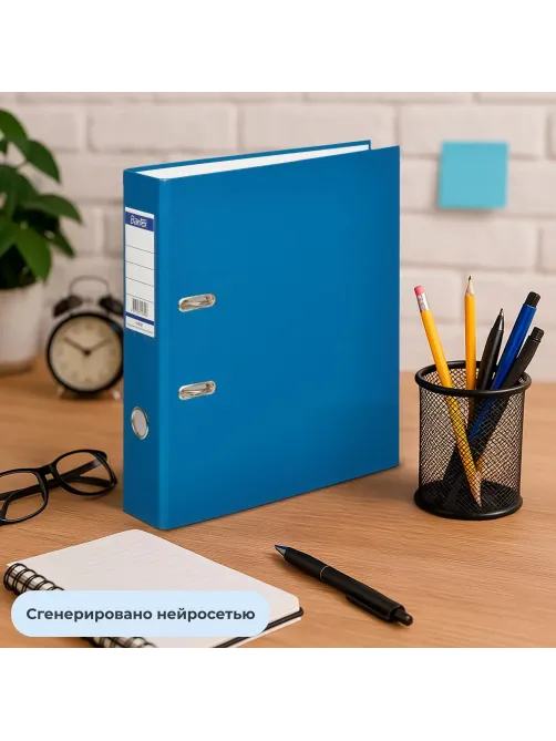 Папка-регистратор ECONOMY б/мет.уг,70мм,т-син,ПБП1,карм.кор