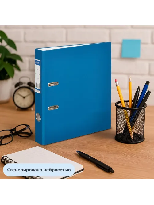 Папка-регистратор ECONOMY б/мет.уг.,50мм,т-син,ПБП1,карм.кор