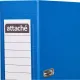 Папка-регистратор ATTACHE(ПВХ+бум)с мет.уголком,75мм,cиний, ПБП1,карм.кор