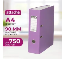 Папка-регистратор с арочн.мехAttacheSelection Экономи 90мм,сире,ПБП1,карм.к