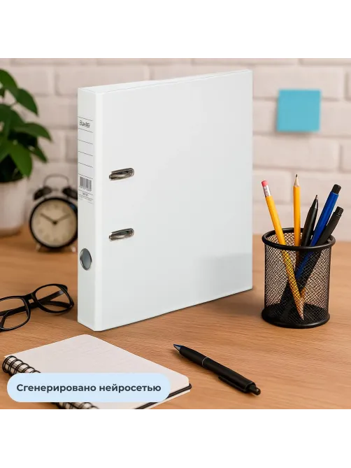 Папка-регистратор Strong Line 50мм, белый, ПБП2, карм.кор