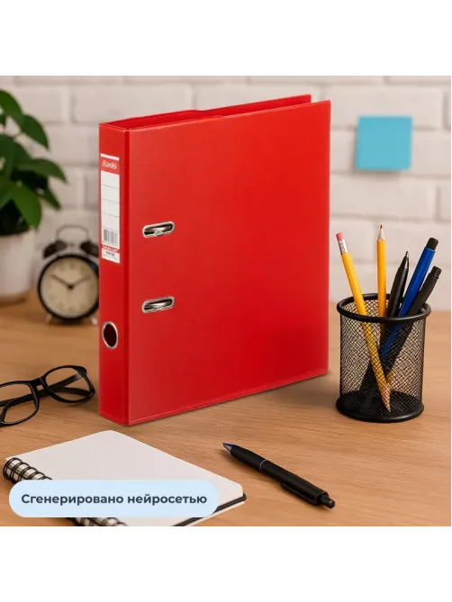 Папка-регистратор Strong Line 50мм, красный,ПБП2, карм.кор