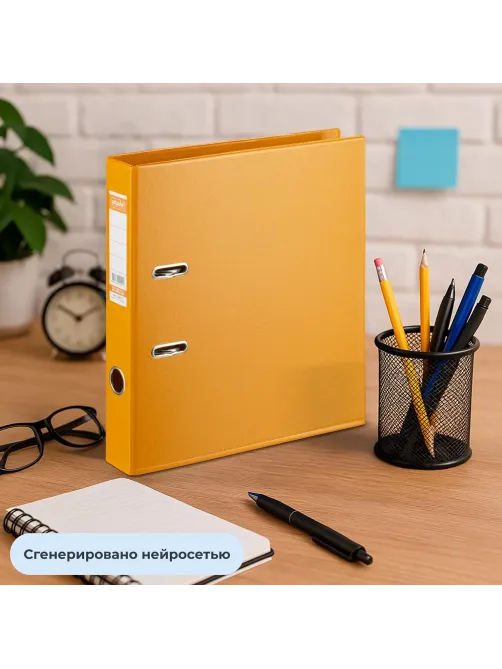 Папка-регистратор Strong Line 50мм, оранжевый,ПБП2,карм.кор